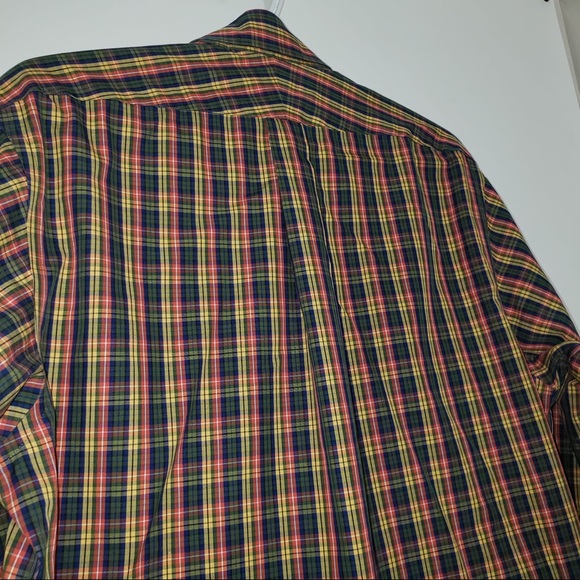 Lands'end Double Tattersall Check Button DownShirt - Picture 7 of 8